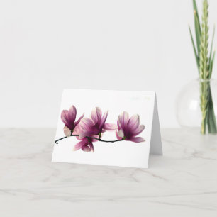Magnolia-Blüten-Note-Karte