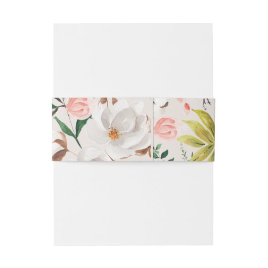 Magnolia Bly Band Wedding Invitation Wrap L201 (Rückseitenbeispiel)