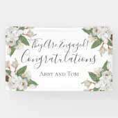 Magnolia Botanische Verlobung-Banner Banner (Horizontal)