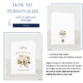 Magnolia Bouquet | Bridesmaid-Vorschlagskarte Ankündigung