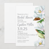 Magnolia Brautparty Einladung (Vorne/Hinten)