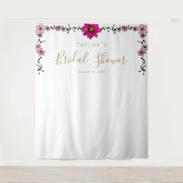 Magnolia Brautparty Hintergrund Wandteppich