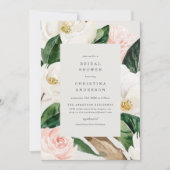 Magnolia Bridal Dusche Einladung (Vorderseite)