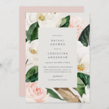 Magnolia Bridal Dusche Einladung