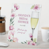 Magnolia Brunch und Bubbly Brautparty Sockelschild (In Situ)