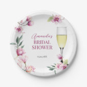 Magnolia Brunch und Bubbly Pappteller (Vorderseite)