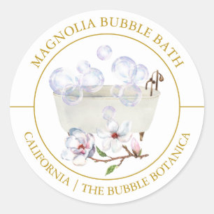 Magnolia Bubble Bath Runder Aufkleber