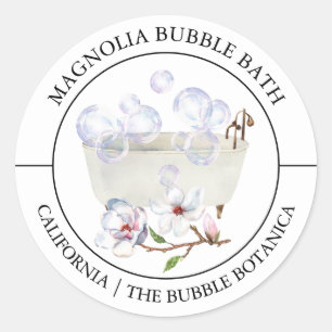 Magnolia Bubble Bath Runder Aufkleber