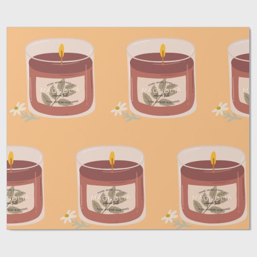 Magnolia Candle Geschenkpapier (Flach)