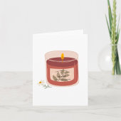 Magnolia Candle Karte