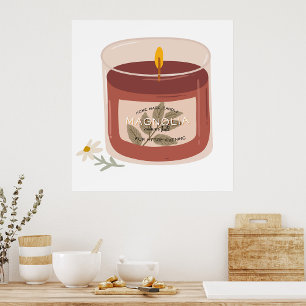 Magnolia Candle Poster