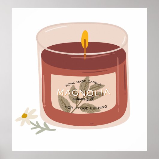 Magnolia Candle Poster (Vorne)