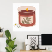 Magnolia Candle Poster (Heimbüro)