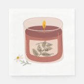 Magnolia Candle Serviette (Vorderseite)
