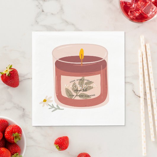 Magnolia Candle Serviette