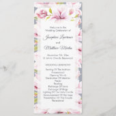 Magnolia Charm Blumenzeremonie Programm (Vorderseite)