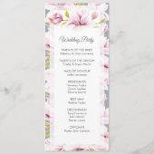 Magnolia Charm Blumenzeremonie Programm (Rückseite)