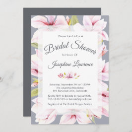 Magnolia Charm Floral Bridal Einladungen