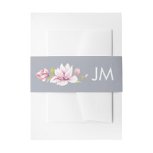 Magnolia Charm Monogram Floral Wedding