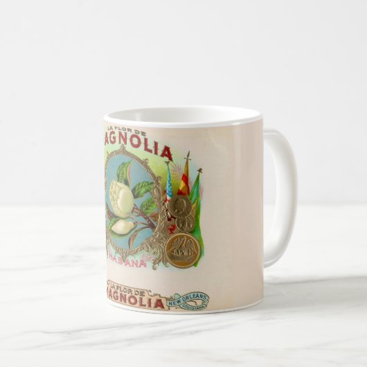 Magnolia Cigar Box Label Kaffeetasse (VorderseiteRechts)