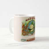 Magnolia Cigar Box Label Kaffeetasse (Vorderseite Links)