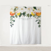 Magnolia Citrus Backdrop Foto Stand Wandteppich (Vorderseite)