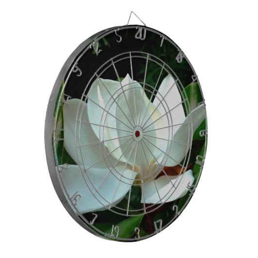 Magnolia Closeup Dartscheibe (Vorderseite Links)