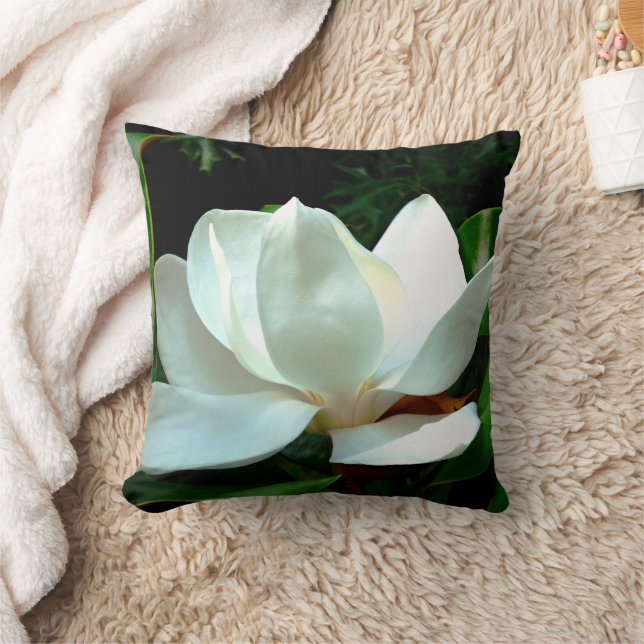 Magnolia Closeup Kissen (Decke)