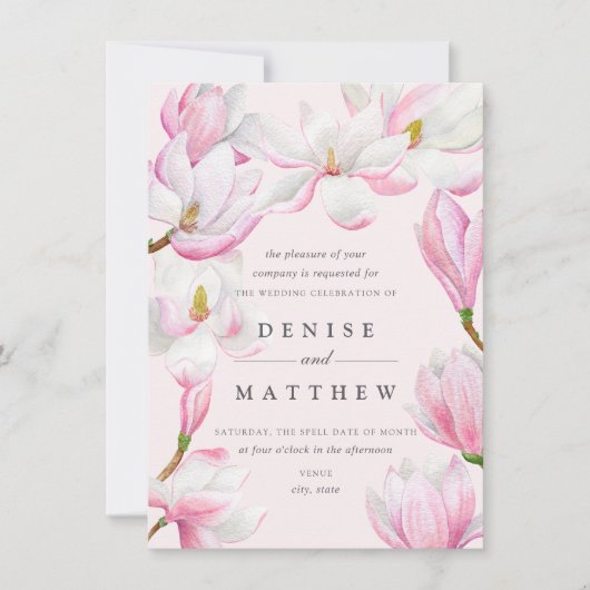 Magnolia Collection Einladung (Vorderseite)