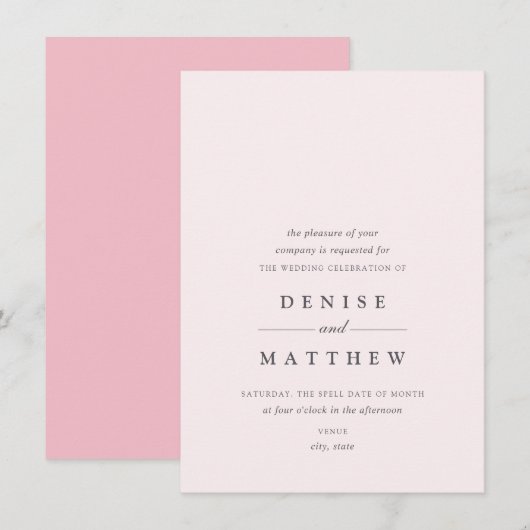 Magnolia Collection Einladung (Vorne/Hinten)