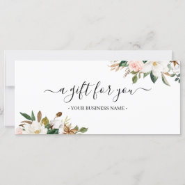 Magnolia & Cotton Blätter Geschenkgutschein