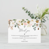 Magnolia Cotton Danke, dass Sie Card Feier des Leb Dankeskarte (Stehend Vorderseite)