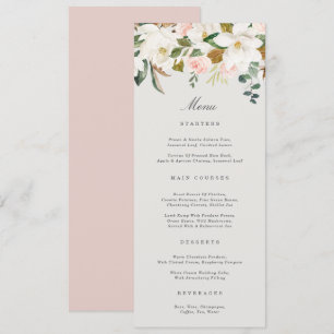 Magnolia Cotton Menu Menükarte