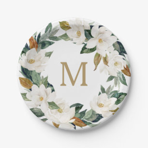 Magnolia Cotton Monogram Paper-Teller Pappteller