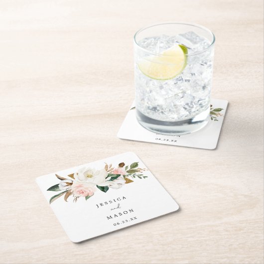 Magnolia Cotton Wedding Untersetzer (Vor Ort)