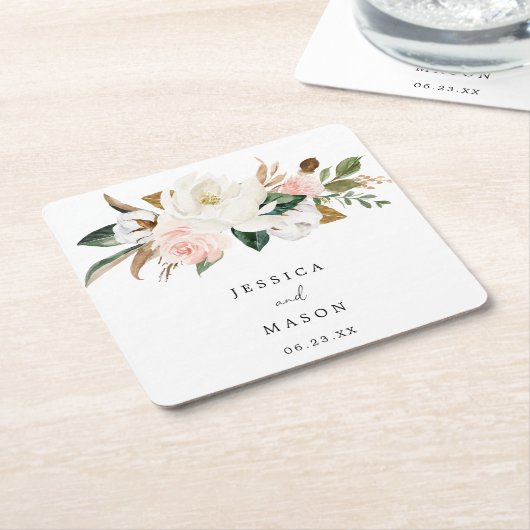 Magnolia Cotton Wedding Untersetzer (angewinkelt)