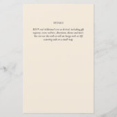 Magnolia Cream Modern Wedding Typografy (Rückseite)