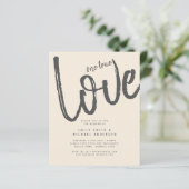 Magnolia Cream Modern Wedding Typografy (Stehend Vorderseite)