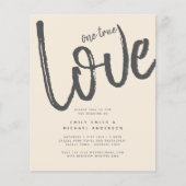 Magnolia Cream Modern Wedding Typografy (Vorderseite)