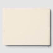 Magnolia Cream Modern Wedding Typografy Gästebuch (Rückseite)