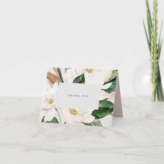 Magnolia Danke-Karte Dankeskarte (Vorderseite)