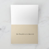 Magnolia Dankeschön Karte für jedermann=weiß/grün (Innenseite)