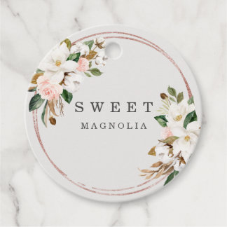 Magnolia Drink Tags Cocktails Mimosa Geschenkanhänger