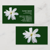 Magnolia - Dunkelgrün Visitenkarte (Vorne/Hinten)