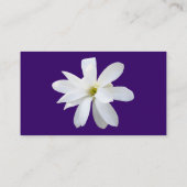 Magnolia - Dunkle Violette Visitenkarte (Rückseite)