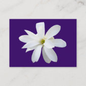 Magnolia - Dunkle Violette Visitenkarte (Rückseite)