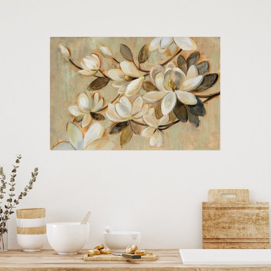 Magnolia Einfachheit Creme Poster (Küche)