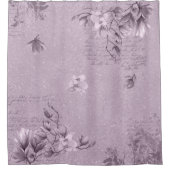 Magnolia & Ephemeria Elemente in der Färbung des F Duschvorhang (Vorderseite)