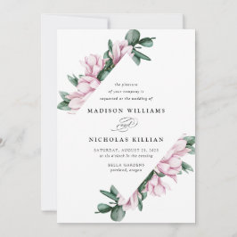 Magnolia & Eucalyptus | Floral Frame Wedding Einladung