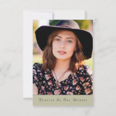 Magnolia Feier des Lebens Dankeschön Karte (Rückseite)